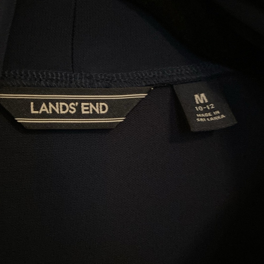 Lands’ End “Deep Sea” Matte Jersey cardigan. - Picture 6 of 8